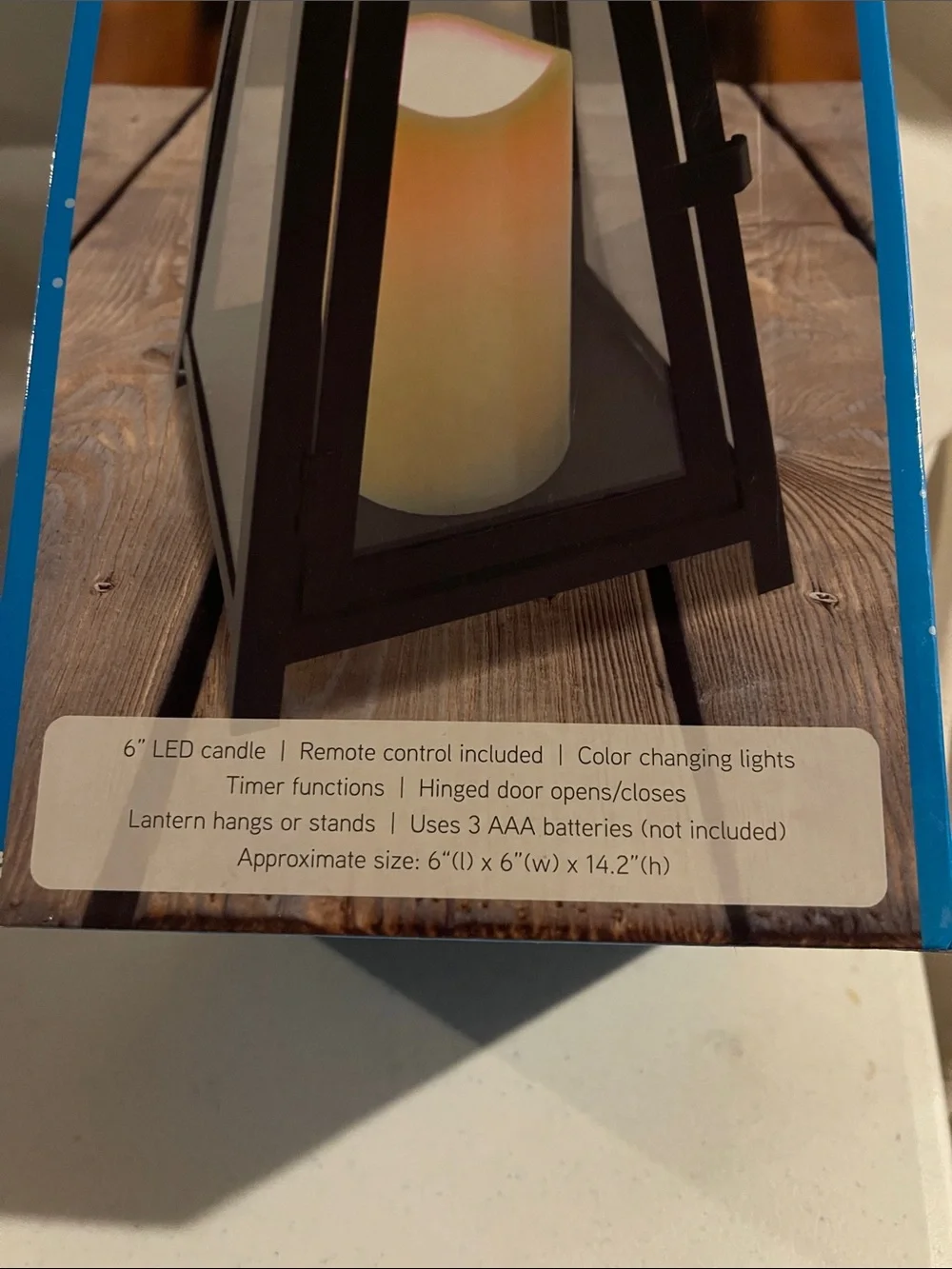 LED Flameless Lantern - Black